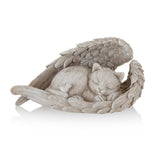 Cat Angel Memorial Statue Commemorates Our Lost Fur Baby,Cat Figurines is Placed in The Outdoor Garden or Tombstone