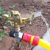 Lawn sprinkler head 360 degree rotating sprinkler zinc alloy garden automatic cooling agricultural swing arm sprinkler In Australia - Darrahopens