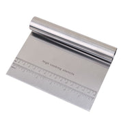 Chopper Stainless Steel Mirror Polished with Measuring Scale Multipurpose- Cake, Pizza Cutter - Pastry Bread Separator Scale Knife In Australia - Darrahopens