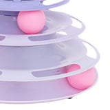 Three layer cat toy roller, anti slip base interactive turntable track toy turntable cat toy ball cat track toy cat toy self fun
