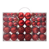 100pcs Christmas Baubles Shatterproof Dark Red, Christmas Tree Decorations Ball Ornaments Balls Xmas Hanging Decorations Holiday Decor In Australia - Darrahopens