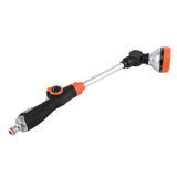 Heavy Duty Stainless Steel Sprayer Nozzle Wand with 8 Patterns Water Flow, Adjustable 180° Rotating Head for Plant Care