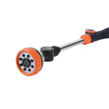 Heavy Duty Stainless Steel Sprayer Nozzle Wand with 8 Patterns Water Flow, Adjustable 180° Rotating Head for Plant Care