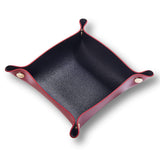 Leather Valet Tray for Men Women, Small Jewelry Catchall Tray, Deskop Nightstand Organizer, Portable Travel Tray