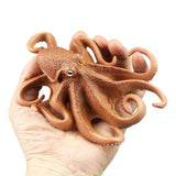 Simulated Octopus Model Figure Toy, Realistic Sea Life Animal Figurines Collection Playset Science Educational Props Toys