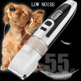Pet Dog Grooming Kit, Dog Clippers Cordless Quiet Dog Hair Clippers Trimmer with Pet Grooming Scissors Combs