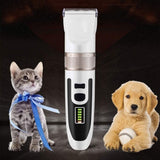Pet Dog Grooming Kit, Dog Clippers Cordless Quiet Dog Hair Clippers Trimmer with Pet Grooming Scissors Combs