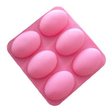 Chocolate mold cooking supplies, silicone oval soap mold, suitable for DIY crafts and soap bar making pebble shaped molds