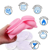 Chocolate mold cooking supplies, silicone oval soap mold, suitable for DIY crafts and soap bar making pebble shaped molds