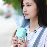 USB rechargeable handheld fan, mini waist fan with a maximum working time of 6 hours, suitable for outdoor farm travel