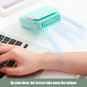 USB rechargeable handheld fan, mini waist fan with a maximum working time of 6 hours, suitable for outdoor farm travel