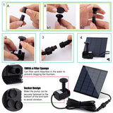 Solar Fountain Pump Kit with Independent Solar Panels, Outdoor Pond, Courtyard Garden, and Fish Tank Small Fountain