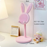 Cell Phone Stand,Angle Height Adjustable Bunny Phone Stand for Desk,Cute Rabbit Phone Holder Stand for Desk(Pink) In Australia - Darrahopens