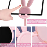 Cell Phone Stand,Angle Height Adjustable Bunny Phone Stand for Desk,Cute Rabbit Phone Holder Stand for Desk(Pink) In Australia - Darrahopens
