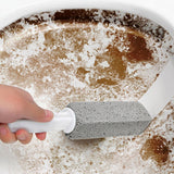 Pumice Stone Toilet Bowl Cleaner,Scouring Stick with Handle,Pumice Stone for Cleaning Powerfully Away Limescale Stain