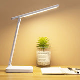 LED desk lamp wireless charging mini USB touch switch dimming control color adjustment (white) folding desk lamp