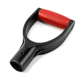 PVC snow shovel replacement handle garden accessories - digging rake tool - red and black replacement handle