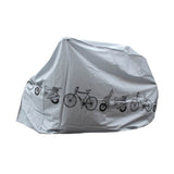 UV protector cover dustproof Bike Rain Dust Cover Waterproof Outdoor Gray For Bike Bicycle Cycling- Gray