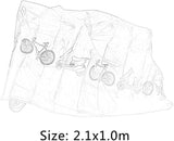 UV protector cover dustproof Bike Rain Dust Cover Waterproof Outdoor Gray For Bike Bicycle Cycling- Gray