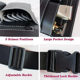 Hairdresser Scissor Bag,Salon Professional Barber PU Leather Waist Pouch Holder Case Make up Kit Barber Tool Pouch Hair
