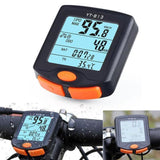 Bicycle Speedometer Cycling Odometer Speeding Alert Stopwatch Multi Function Waterproof 4 Line Display with Backlight