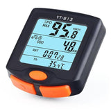 Bicycle Speedometer Cycling Odometer Speeding Alert Stopwatch Multi Function Waterproof 4 Line Display with Backlight