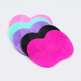 Silicone Brush Cleaner - Silicone Brush Cleaner Washing Brush Cleaning Mat Foundation Makeup Brush Cleaner Pad -Color random