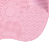 Silicone Brush Cleaner - Silicone Brush Cleaner Washing Brush Cleaning Mat Foundation Makeup Brush Cleaner Pad -Color random