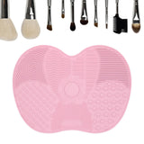 Silicone Brush Cleaner - Silicone Brush Cleaner Washing Brush Cleaning Mat Foundation Makeup Brush Cleaner Pad -Color random