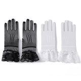 2 pairs Lace Gloves, Long Satin Gloves Tea Party Gloves for Women Short Silk Gloves Mesh Gloves Halloween Wedding In Australia - Darrahopens