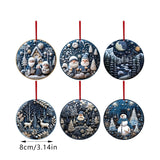 6Pcs Christmas Tree Hanging,Ornament Snowman Elk Christmas,Tree Decoration for Xmas Home DécorChristmas Hanging Ornament In Australia - Darrahopens