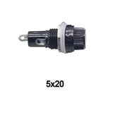 2pcs AC 10A 250V 5mm x 20mm Black Electrical Panel Mounted Screw Cap Fuse Holder Panel Mount Fuse Holder In Australia - Darrahopens