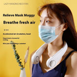 Portable Neck Fan, Hanging Neck Fan, Upgraded Rechargeable Fan, 360° Free Rotation, Wearable Neck Fan Family