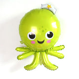 Foil Fish Balloons Decoration Aluminum Sea Creatures Tropical Fish Mylar Self-Sealing Baby Shower Party Pack of 5