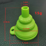 3 Pcs Silicone Collapsible Funnel, Funnels for Kitchen Use Filling Bottles, Food Grade Foldable Kitchen Funnels