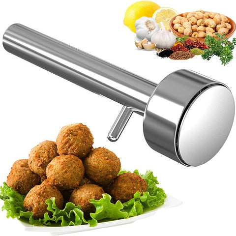 Falafel Maker Scoop Stainless Steel Small Size Falafel & Meatball Meat Ball Mold 1.6 Inch (4.1 cm) Diameter