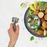 Falafel Maker Scoop Stainless Steel Small Size Falafel & Meatball Meat Ball Mold 1.6 Inch (4.1 cm) Diameter