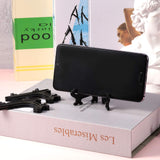 10 Pieces Mini Easel Stands Plastic Plate Stand Holder Display Picture Easel Stand for Display Picture Frame (Black,4 Inch)