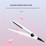 2 pcs Small Travel Straightener and Curling Iron, Ceramic Coated Fast Heating, for Short Hair Bangs, Wigs, Extensions, Wet and Dry