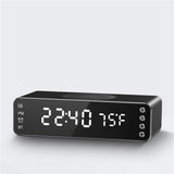 Alarm Clock Clock Creative Electronic Clock Fast Charging Wireless Charging Bluetooth Speaker Alarm Clock for Bedroom
