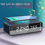 Alarm Clock Clock Creative Electronic Clock Fast Charging Wireless Charging Bluetooth Speaker Alarm Clock for Bedroom