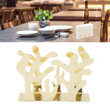 Napkin Holder, Seaweed Shape Paper Towel Holder Tabletop Ornament Napkin Dispenser for Coffee House Restaurant Decorative(gold)