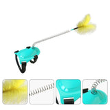 2 Sets Cat Plaything Teasing Foot of Pet Strap Tied Exerciser Buckle Wire Rod Interactive Interesting with Spring Entertainment