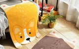 Outdoor Entrance,cat Cute Rug,Welcome mat,Animal Front Door mat,Wear-Resistant,Non-Slip, Lovely Foot pad(Yellow)