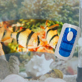 Blue Small Strong Double Sided Cleaning Fish Tank Brush For Aquarium Utensil Travel (Blue, small size)