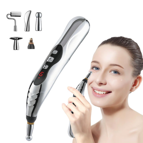Acupuncture Pen, 5-in-1 Electronic Acupuncture Pen Pain Relief Therapy Rechargeable Powerful Meridian Energy Massage In Australia - Darrahopens