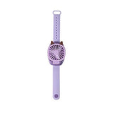 2 pcs Upgrade version USB Rechargeable Fan With Comfortable Wrist Strap Portable Mini Fan Watch Built in colorful LED