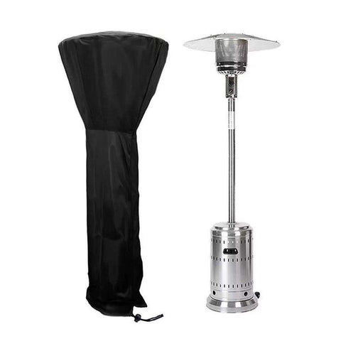 Standup Outdoor Round Heater Covers with Zipper, Oxford Fabric Waterproof Snowproof Windproof, Patio Heater Cover