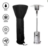 Standup Outdoor Round Heater Covers with Zipper, Oxford Fabric Waterproof Snowproof Windproof, Patio Heater Cover