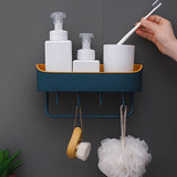 Bathroom Shelves Plastic Floating Shelves Wall Mounted Storage Shelves for Kitchen, Bathroom Self Adhesive Wall Mounted